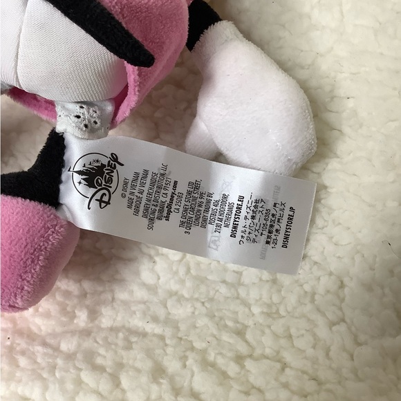 Disney Store Mini Minnie Mouse Plush Stuffed Animal Pink Polka Dots - Picture 4 of 5